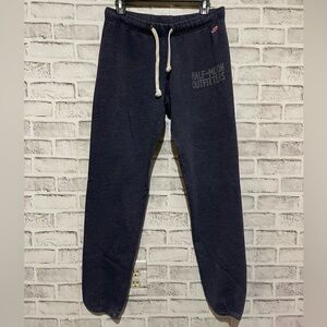 Women’s Half Moon Triblend Sweats League blue boyfriend jogger sweatpants M